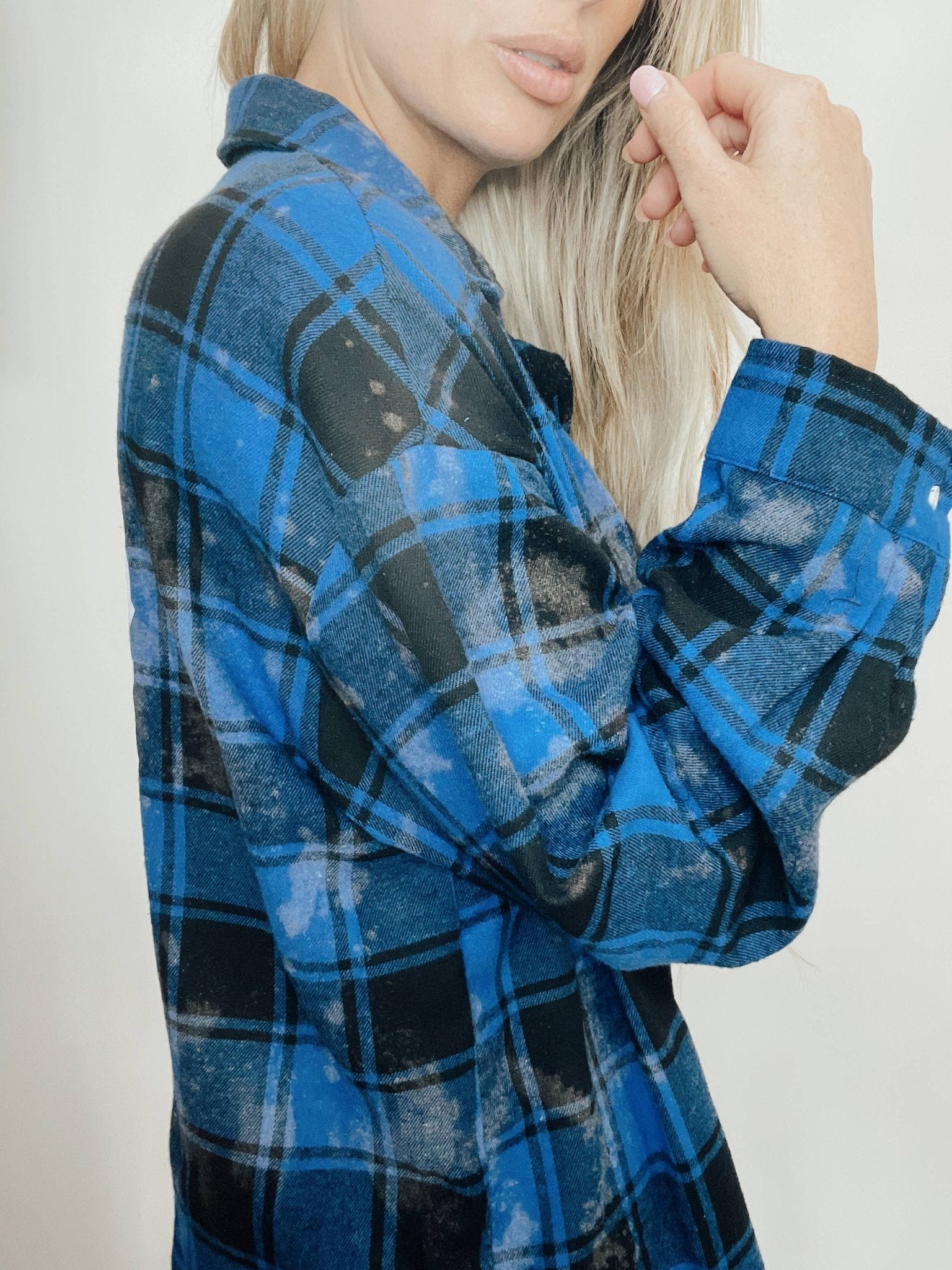 Blue Dior Hand Bleach Flannel - Something about Sofia