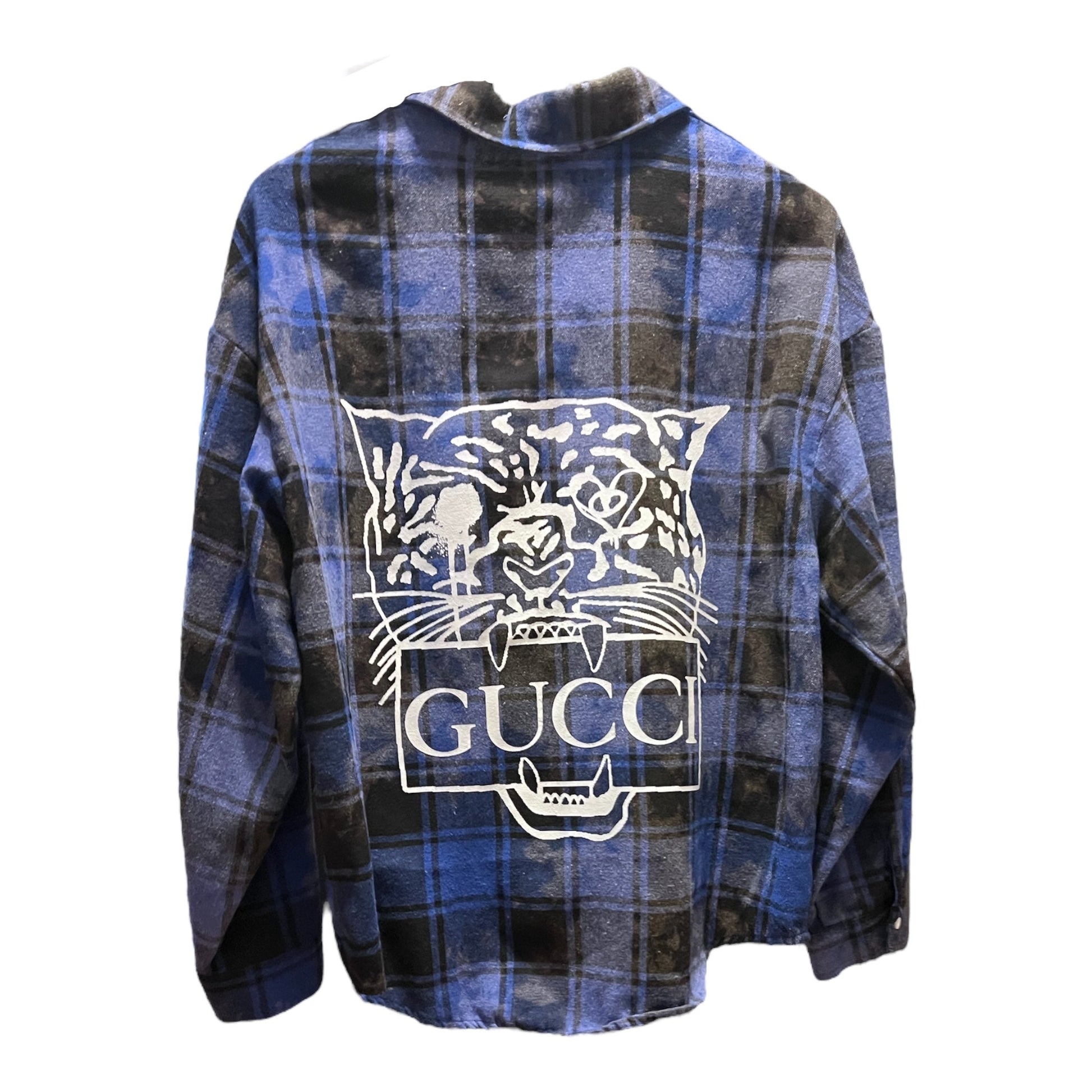 Blue Gucci Hand Bleach Flannel - Something about Sofia