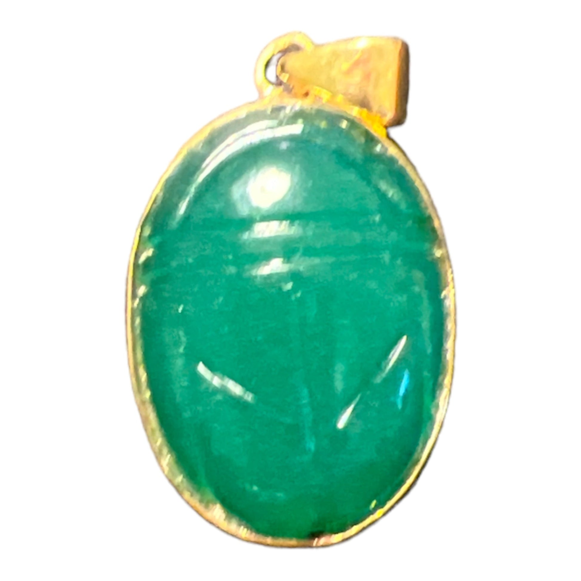 Green Stone Scarab for Protection - Something about Sofia