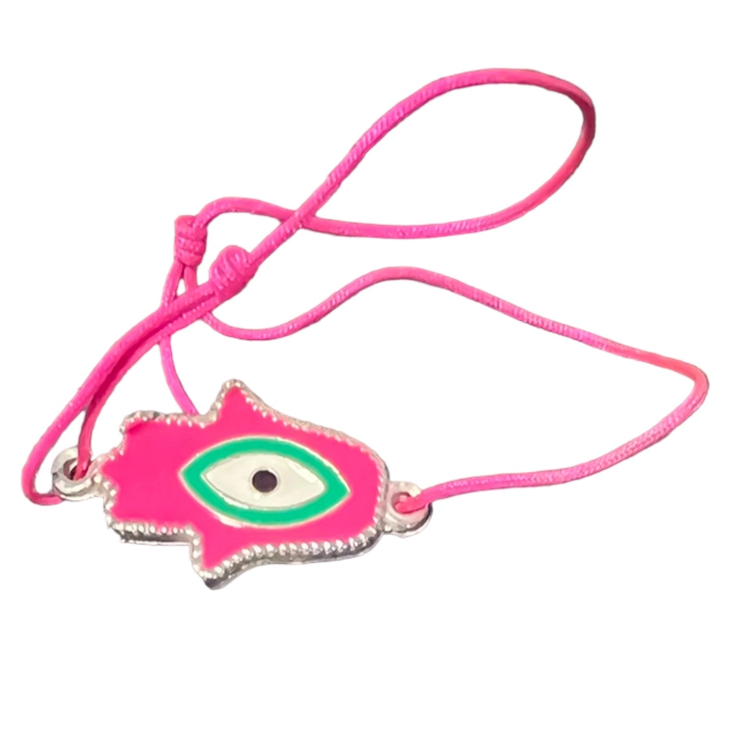Hot Pink String Hamsa Bracelet - Something about Sofia