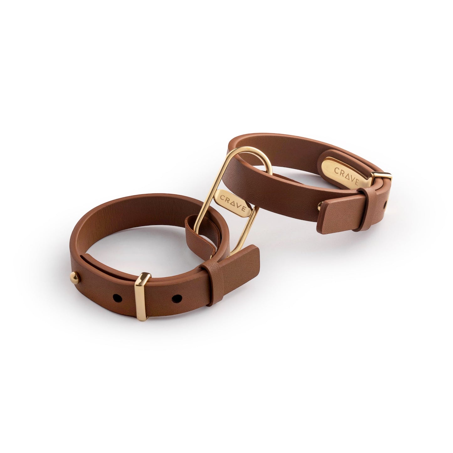 ICON Leather Cuff Tan/24KT Gold - Something about Sofia