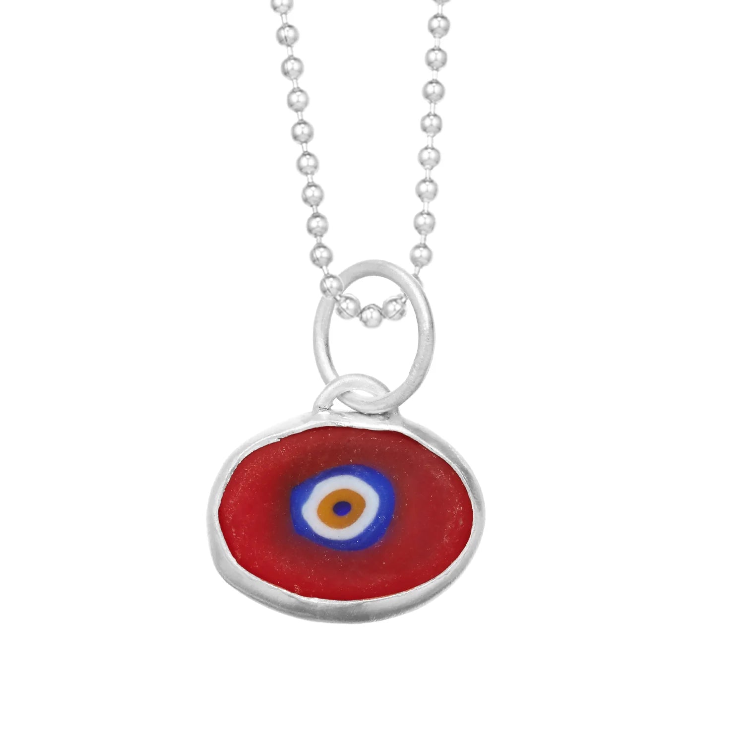 Red Protection Juju Eye in Sterling Silver - Something about Sofia