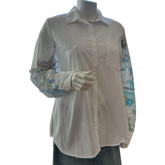 The Hanky Classic White Shirt in Blue - Something about Sofia