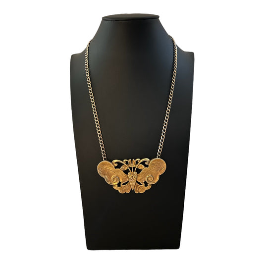 Vintage 1970's Gold Butterfly Necklace - Something about Sofia