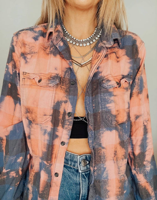 Vintage Hand Bleach Flannels - Something about Sofia