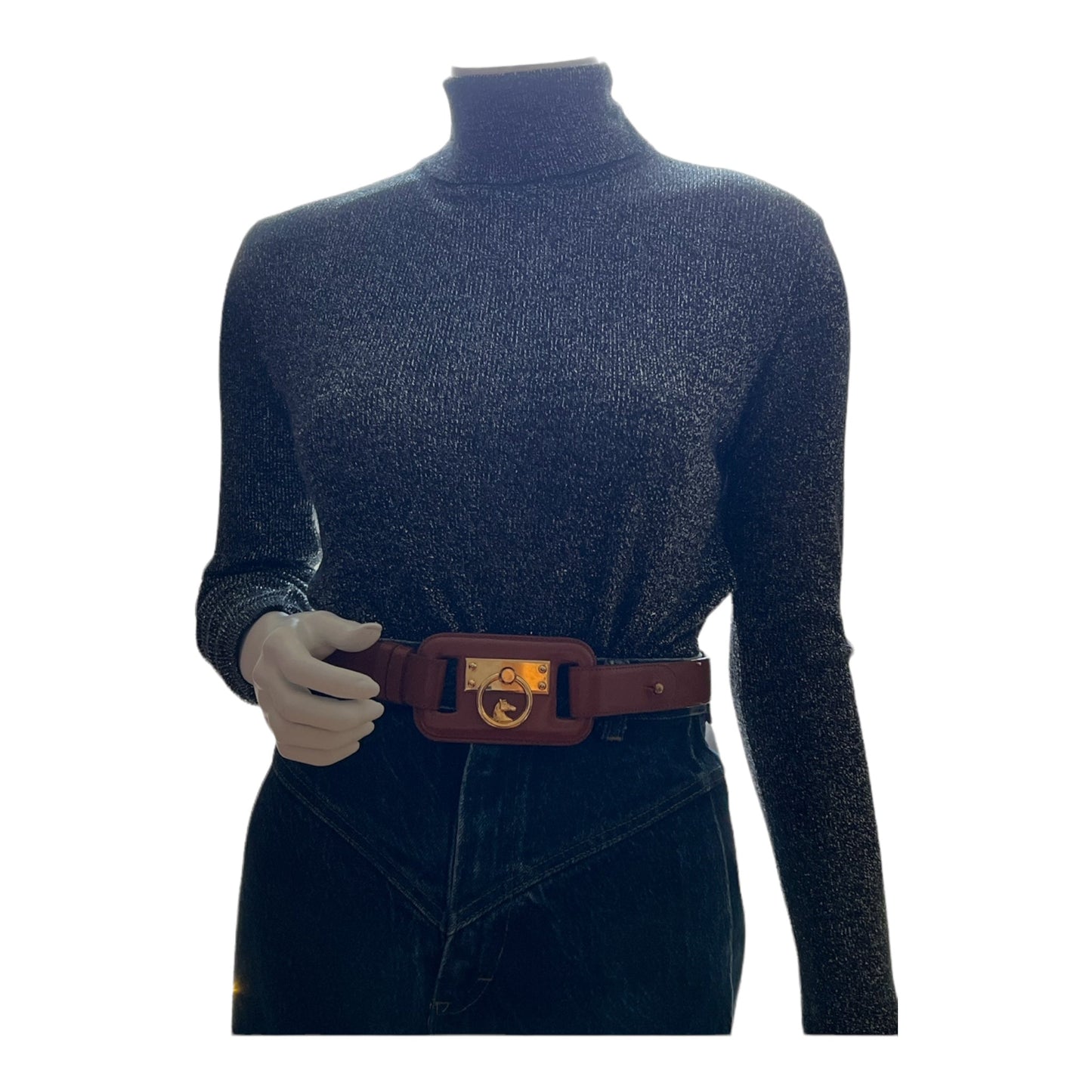 Vintage Leather Equestrian Belt - Something about Sofia