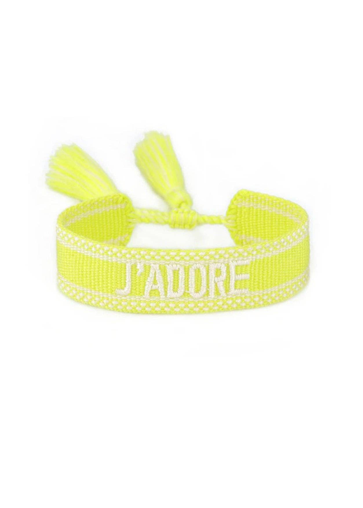 Wristband Neon Yellow J Adore - Something about Sofia